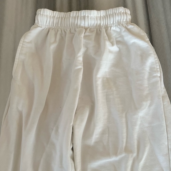 White Sweatpants/Joggers US0 New - Picture 2 of 5